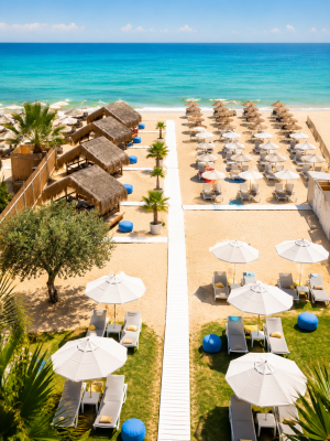 Lagada Beach Sarımsaklı’da, Içecek Dahil Tüm Gün Plaj Girişi
