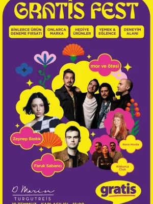 Gratis Fest - Bodrum | Mor ve Ötesi, Zeynep Bastık, Faruk Sabancı