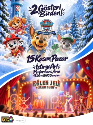 2 Gösteri Birden! – Paw Patrol Kış Festivali & Eğlen Jeli Sahne Show