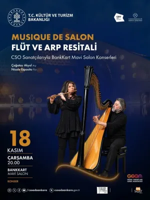 Cso Sanatçılarıyla Bankkart Mavi Salon Konserleri - Musique De Salon "Flüt Ve Arp Resitali"