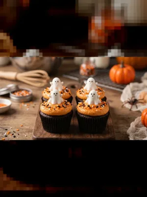 Hallowen Cupcake (9 - 15 Yaş)
