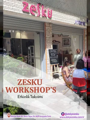 Atölye Zesku Workshop's Yetişkin & Çocuk Resim Atölyesi Tasarım Ve Çeşitli Sanatsal Etkinlikler Izmir Karşıyaka