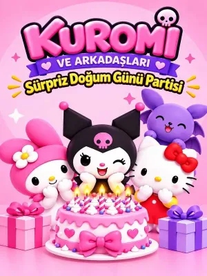 Kuromi Ve Arkadaşları Sürpriz Doğum Günü Partisi