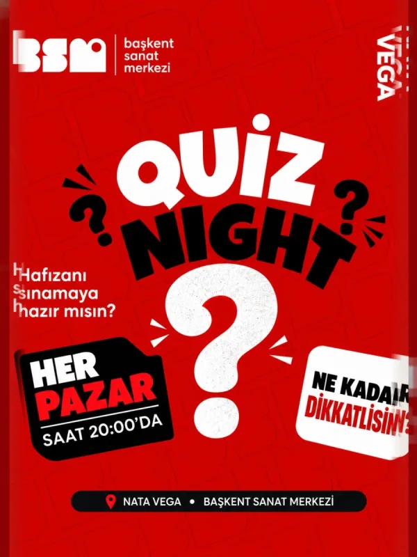Başkent Sanat Merkezi - Quiz Night