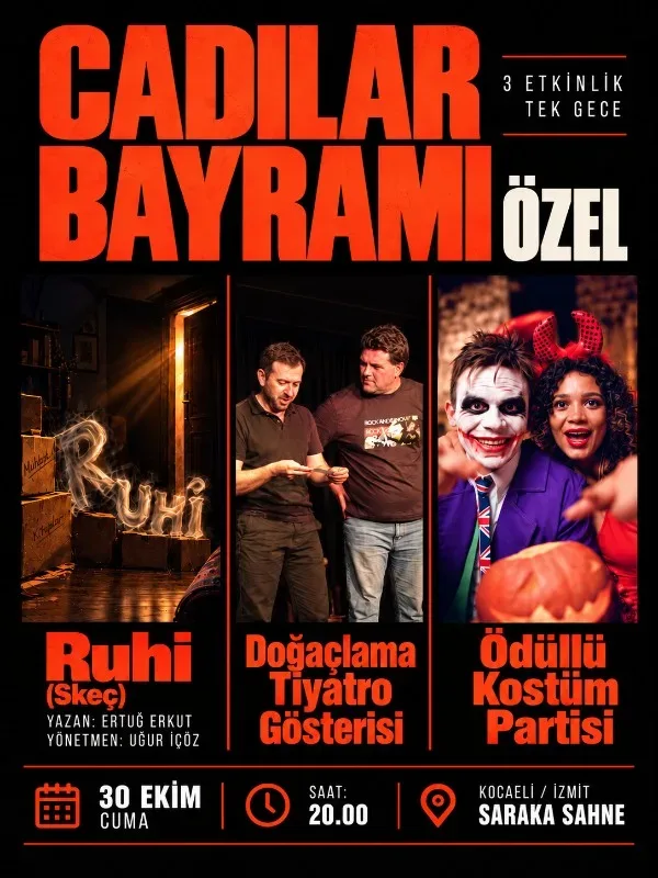 Cadılar Bayramı Özel - 3 Etkinlik Tek Gece