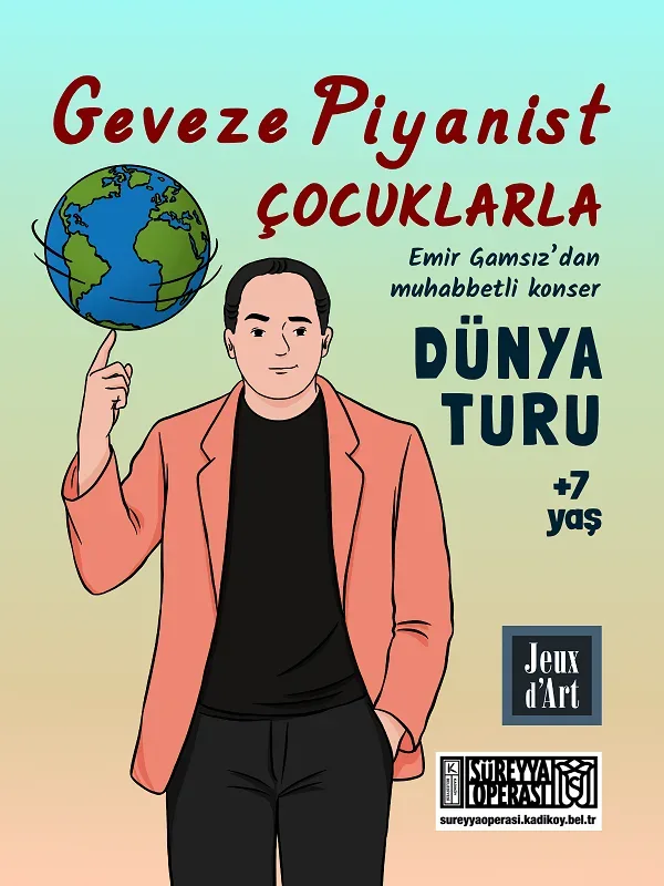 Geveze Piyanist Çocuklarla "Dünya Turu"