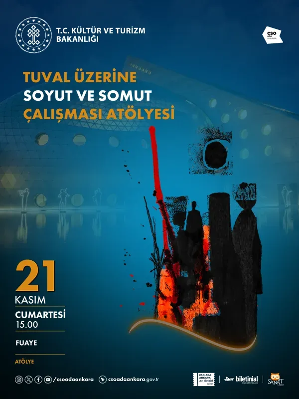Tuval Üzerine Soyut Ve Somut Çalışması Atölyesi