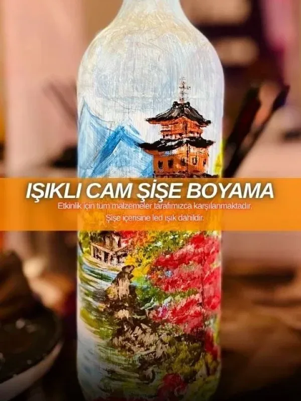 Workshop: Sanatco.ankara | Işıklı Cam Şişe Boyama