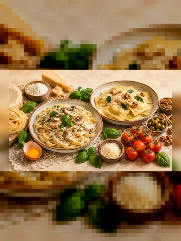 Taze Italyan Makarnaları Ve Sosları